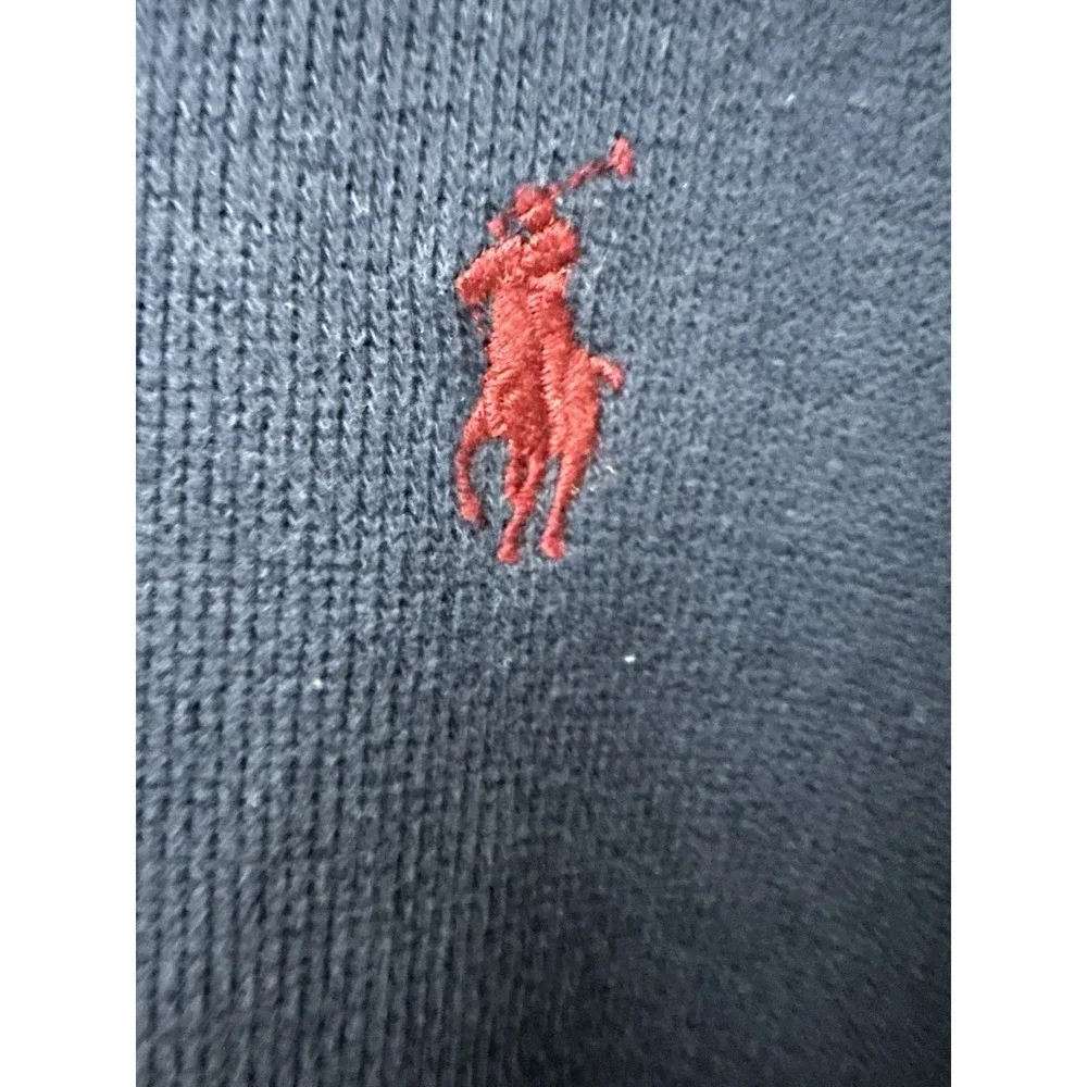 Polo Ralph Lauren Mens‎ 1/4 Zip Sweater XXL Blue 2XL Preppy Office 90s #R10-4